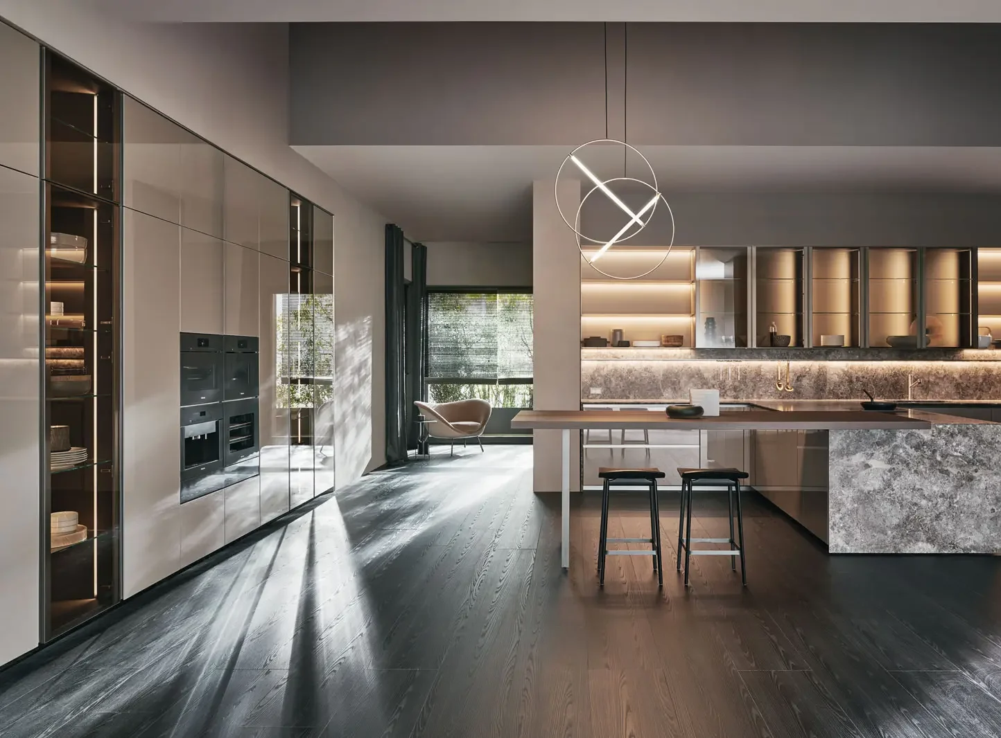 Cucina integrata nel soggiorno
